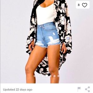 Fashion nova floral kimono